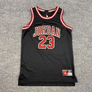 Jordan Jersey Tank Boys 10-12 Black 23 Michael Jordan Mesh Basketball Graphic